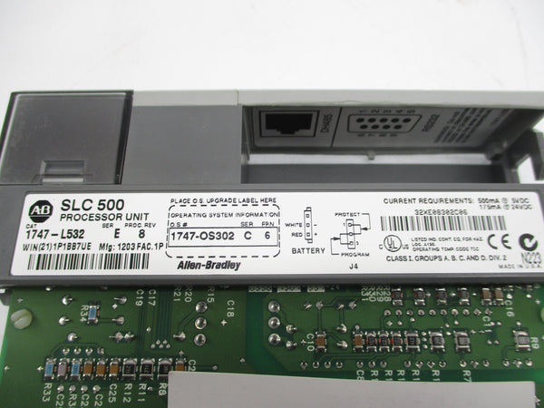ALLEN BRADLEY 1747-L532 SER. E F/W 6 (NO KEY) NSMP