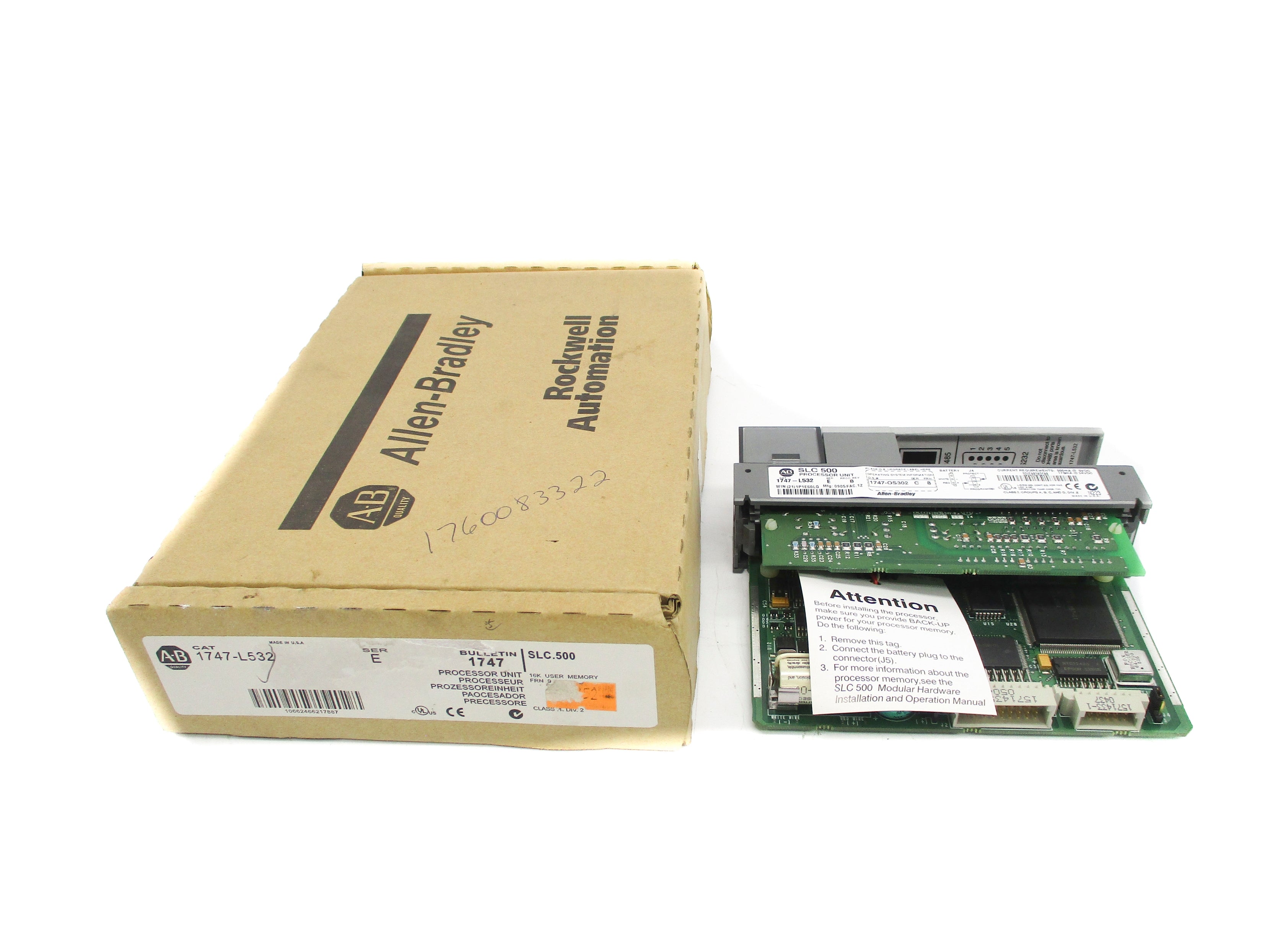 ALLEN BRADLEY 1747-L532 SER. E F/W 8 (NO KEY) NSMP