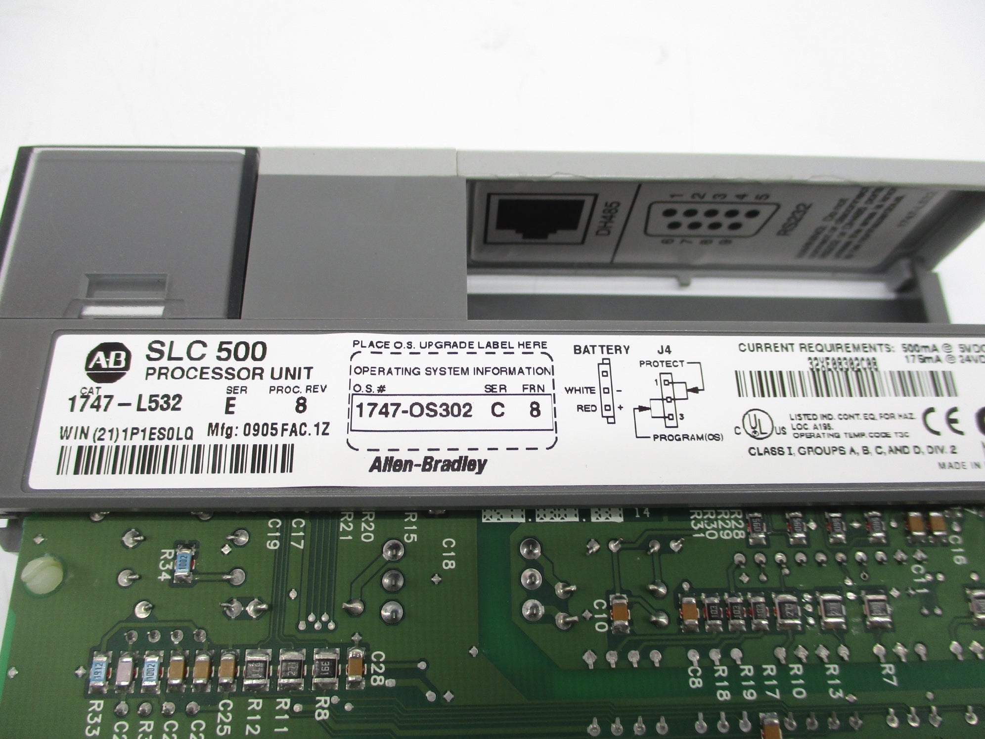 ALLEN BRADLEY 1747-L532 SER. E F/W 8 (NO KEY) NSMP