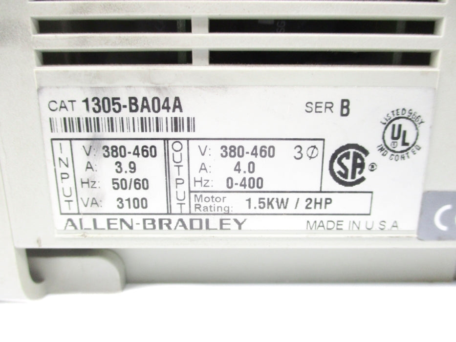 ALLEN BRADLEY 1305-BA04A SER. B UNMP