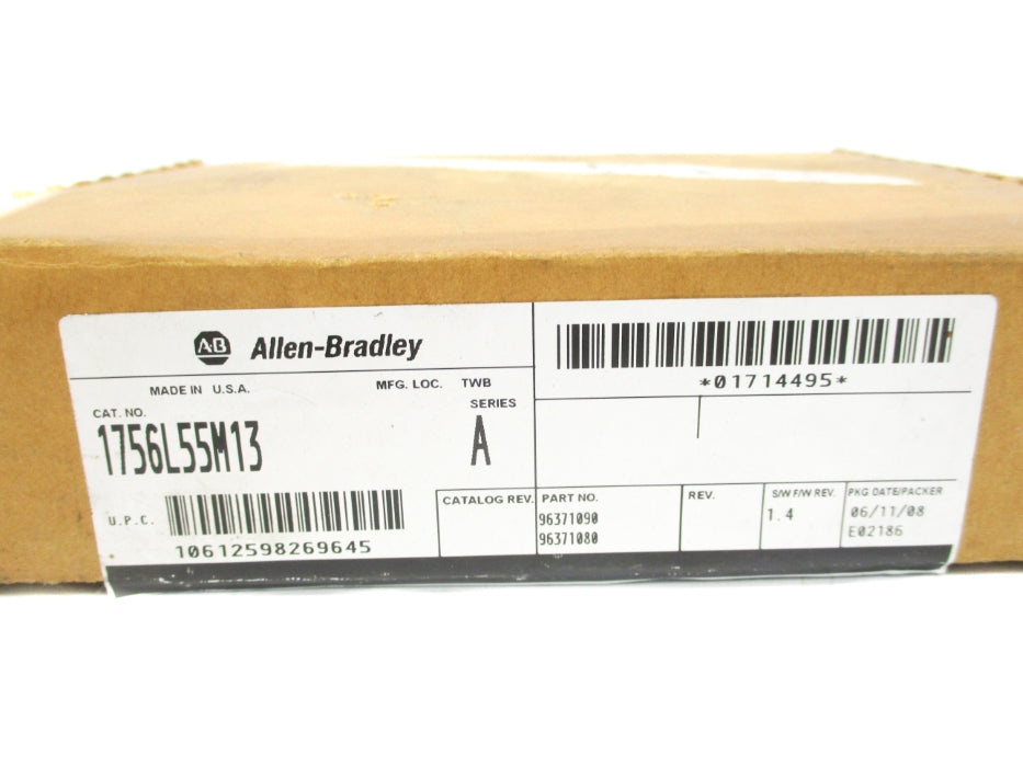 ALLEN BRADLEY 1756L55M13 SER. A F/W 1.4 DATE: 2008 NSFS