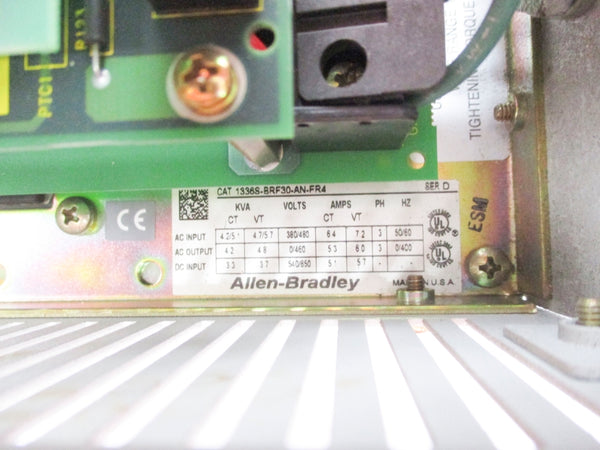 ALLEN BRADLEY 1336S-BRF30-AN-FR4 SER. D UNMP