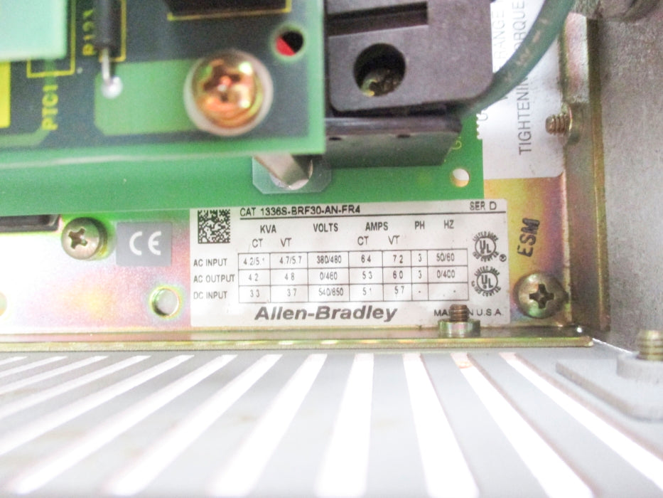 ALLEN BRADLEY 1336S-BRF30-AN-FR4 SER. D UNMP