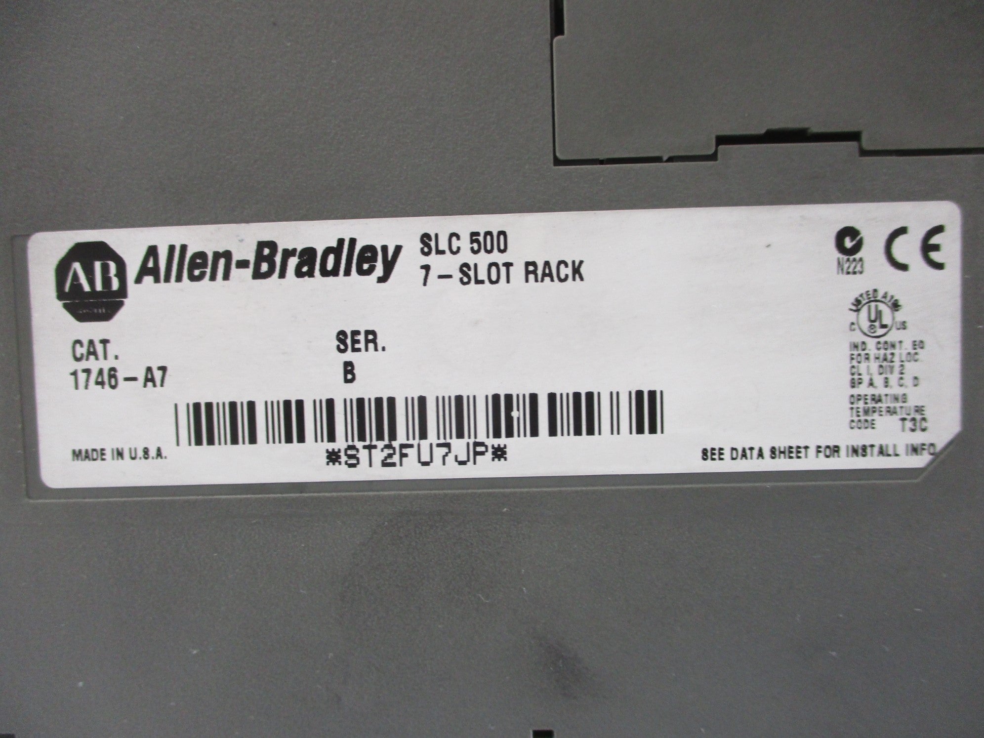 ALLEN BRADLEY 1746-A7 SER. B (AS PICTURED) UNMP