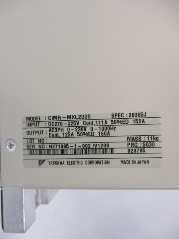 YASKAWA CIMR-MXL2030 NSMP