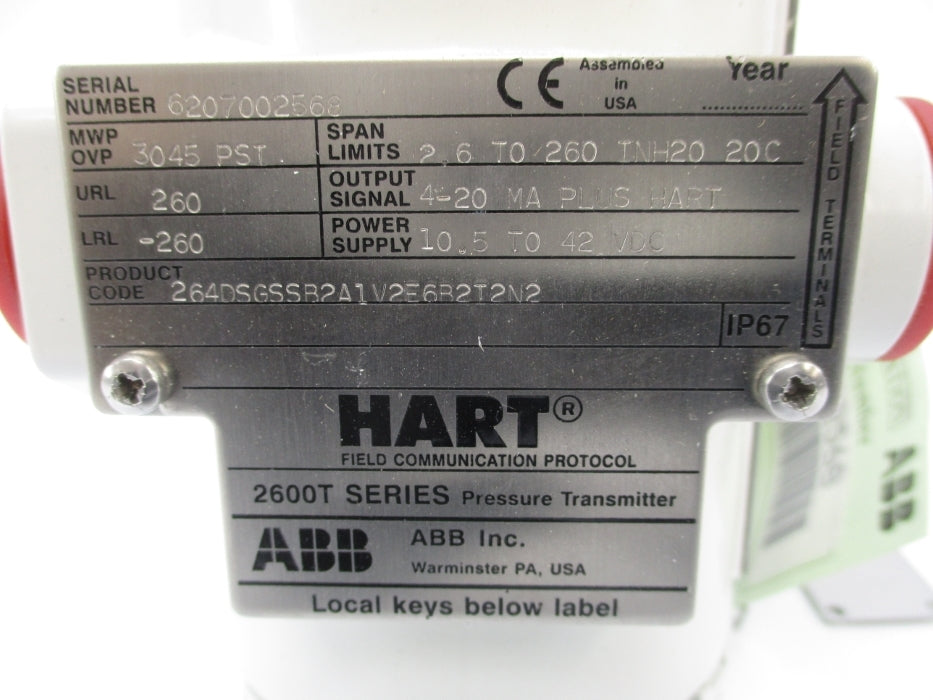 ABB 264DSGSSB2A1V2E6B2T2N2 3045PSI NSNP