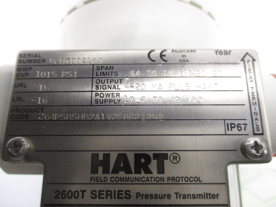 ABB 264PSBSHB2A1V2E6B2 1015PSI NSMP