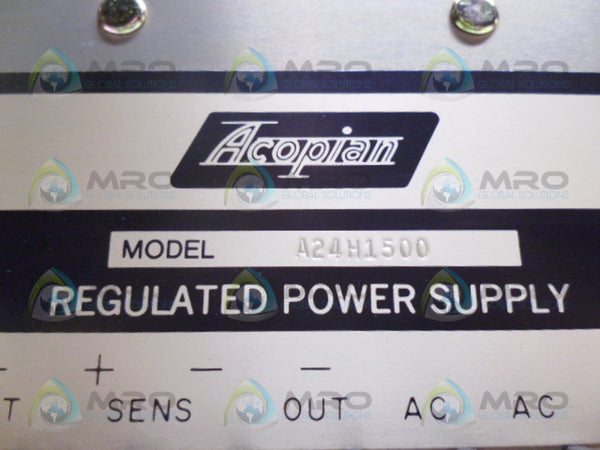 ACOPIAN A24H1500 POWER SUPPLY UNMP