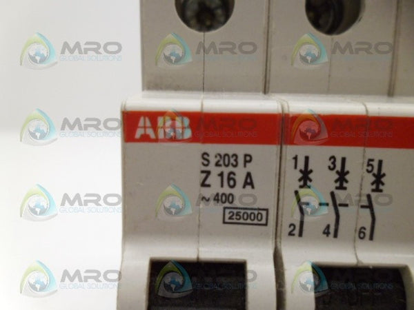 ABB S203P-Z16A CIRCUIT BREAKER NSNP