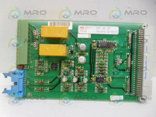 ABB 58116076 SAFT181INF CIRCUIT BOARD UNMP
