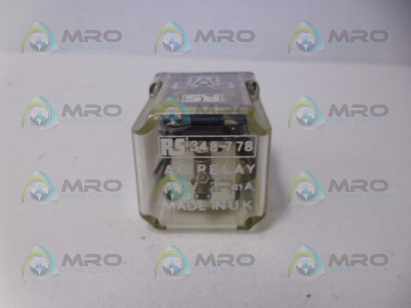 RS COMPONENTS 348-778 RELAY 115V  UNMP