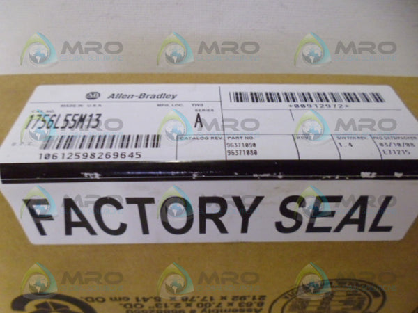 ALLEN BRADLEY 1756-L55M13 PROCESSOR SER. A F/W 1.4 DATE:2008  NSFS