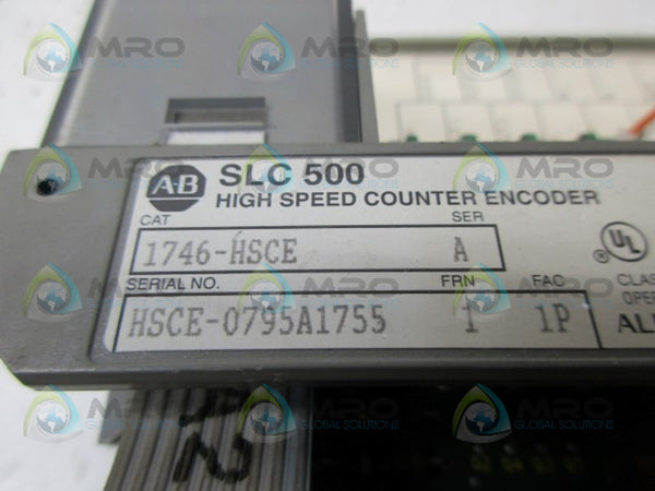 ALLEN BRADLEY 1746-HSCE SER. A F/W 1  UNMP