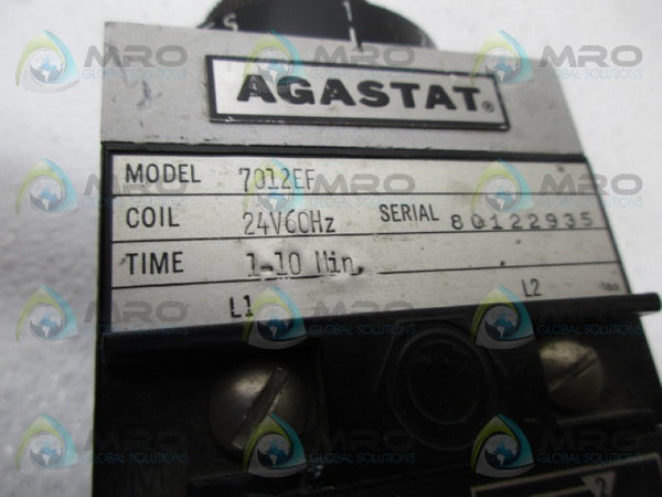 AGASTAT 7012EF TIME DELAY RELAY 1-10 MIN. UNMP
