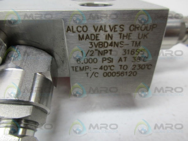 ALCO VALVES 3VBD4NS-TM VALVE MANIFOLD NSNP