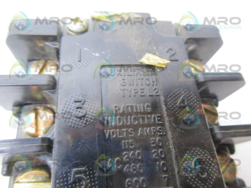 ABB TYPE L2 AUXILIARY SWITCH  NSNP