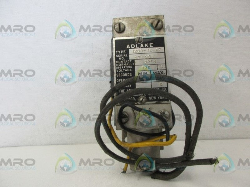 ADLAKE 1200-12-47 SOLENOID UNMP