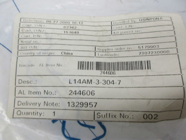 ALFA LAVAL L14AM-3-304-7 FERRULE  NSMP