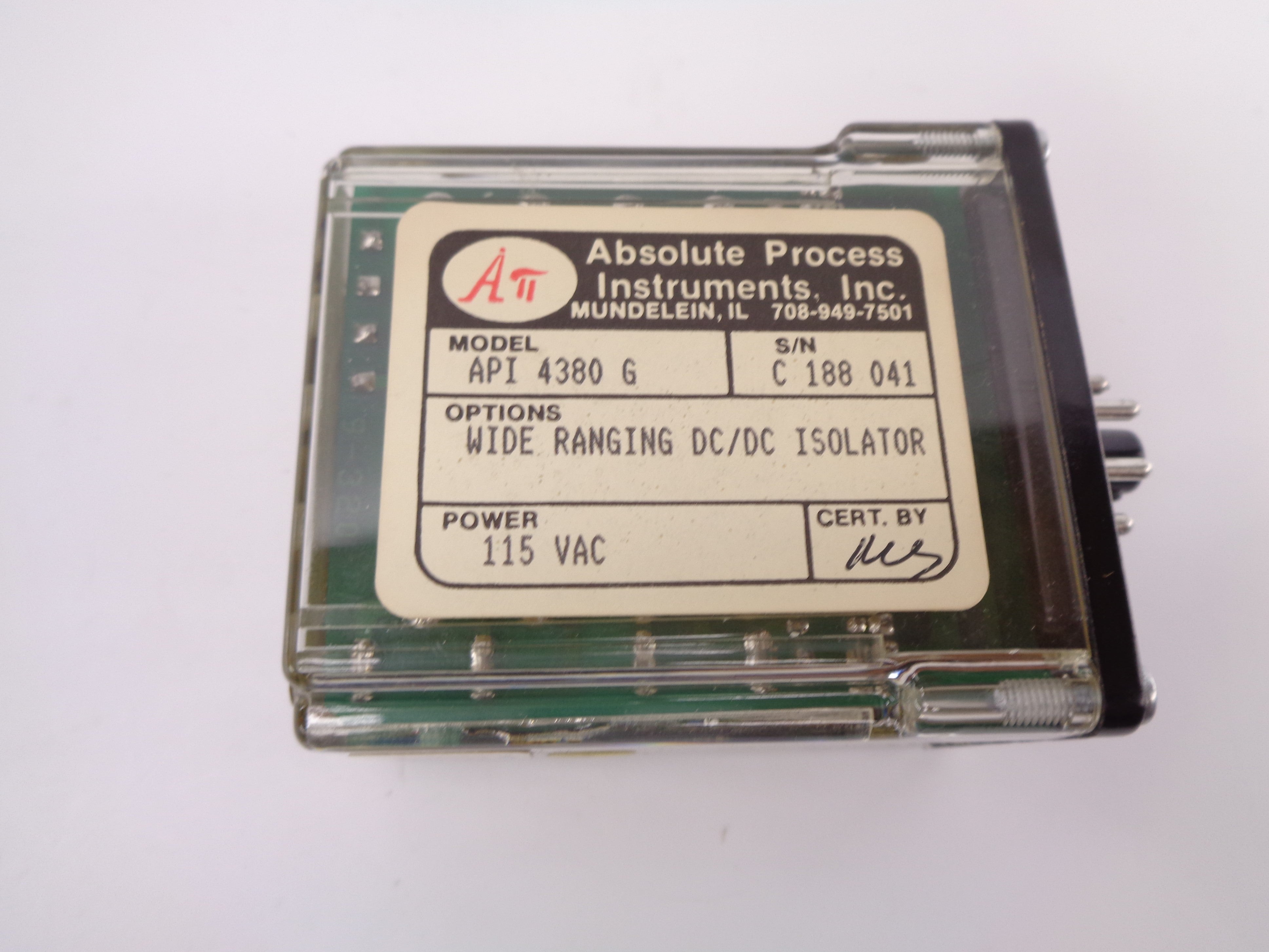 ABSOLUTE PROCESS API 4380G UNMP