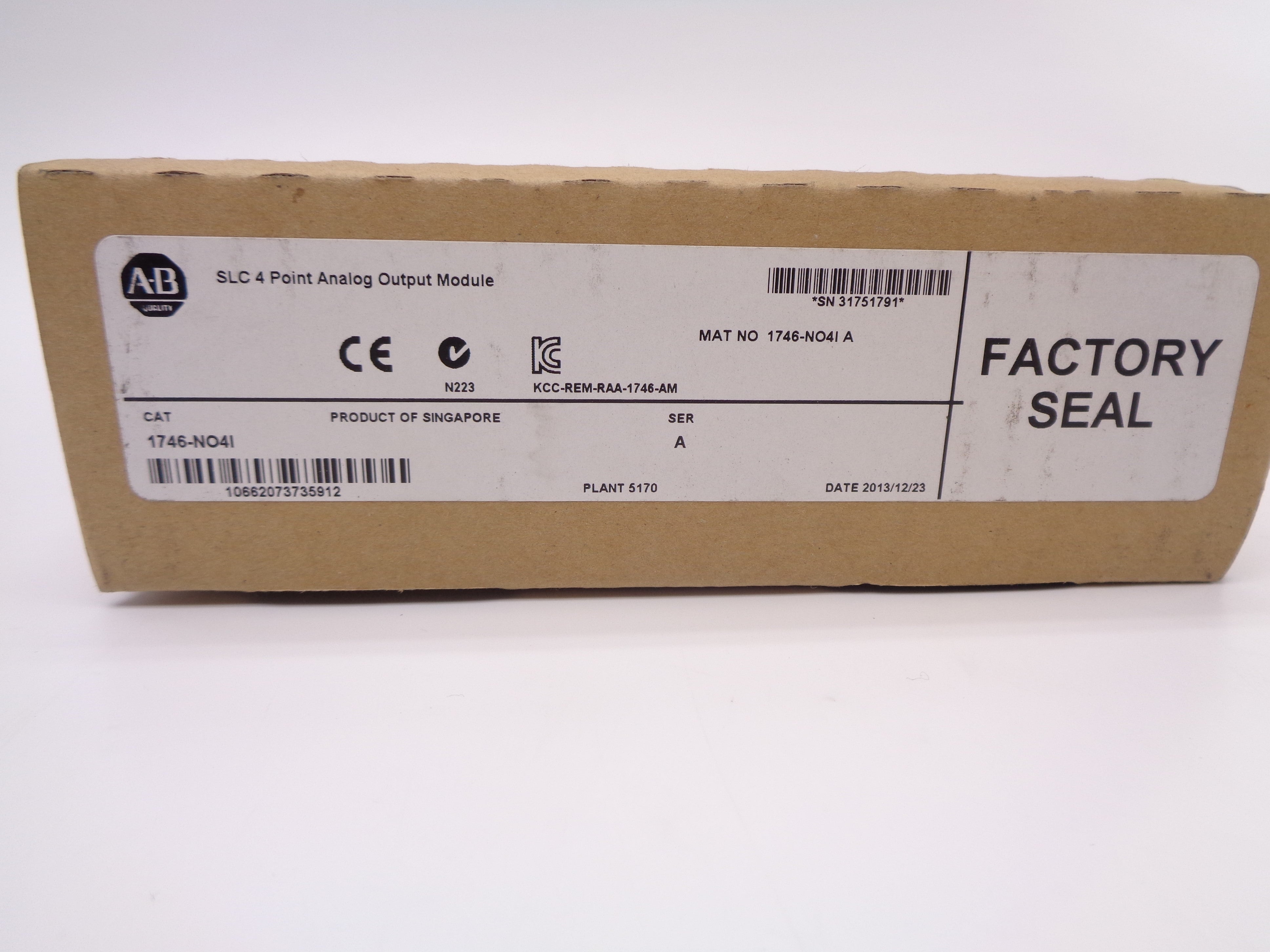 ALLEN BRADLEY 1746-NO4I SER. A NSFS