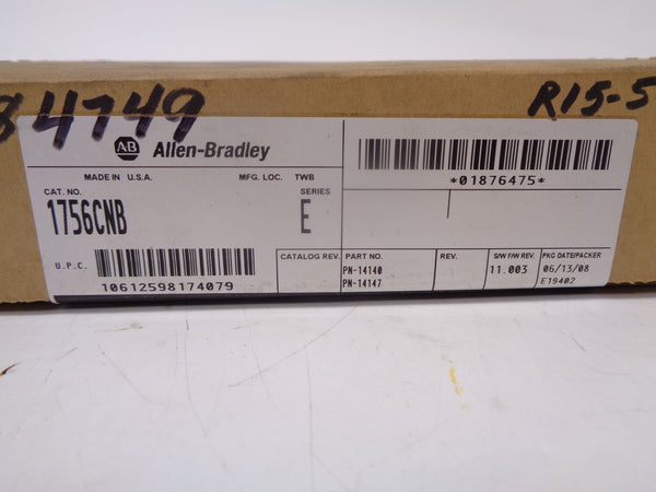 ALLEN BRADLEY 1756-CNB SER. E F/W 11.003 DATE: 2008 NSFS