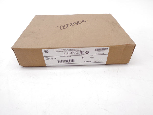 ALLEN BRADLEY 1756-IB32 SER. B F/W 3.006 DATE: 2017 NSFS