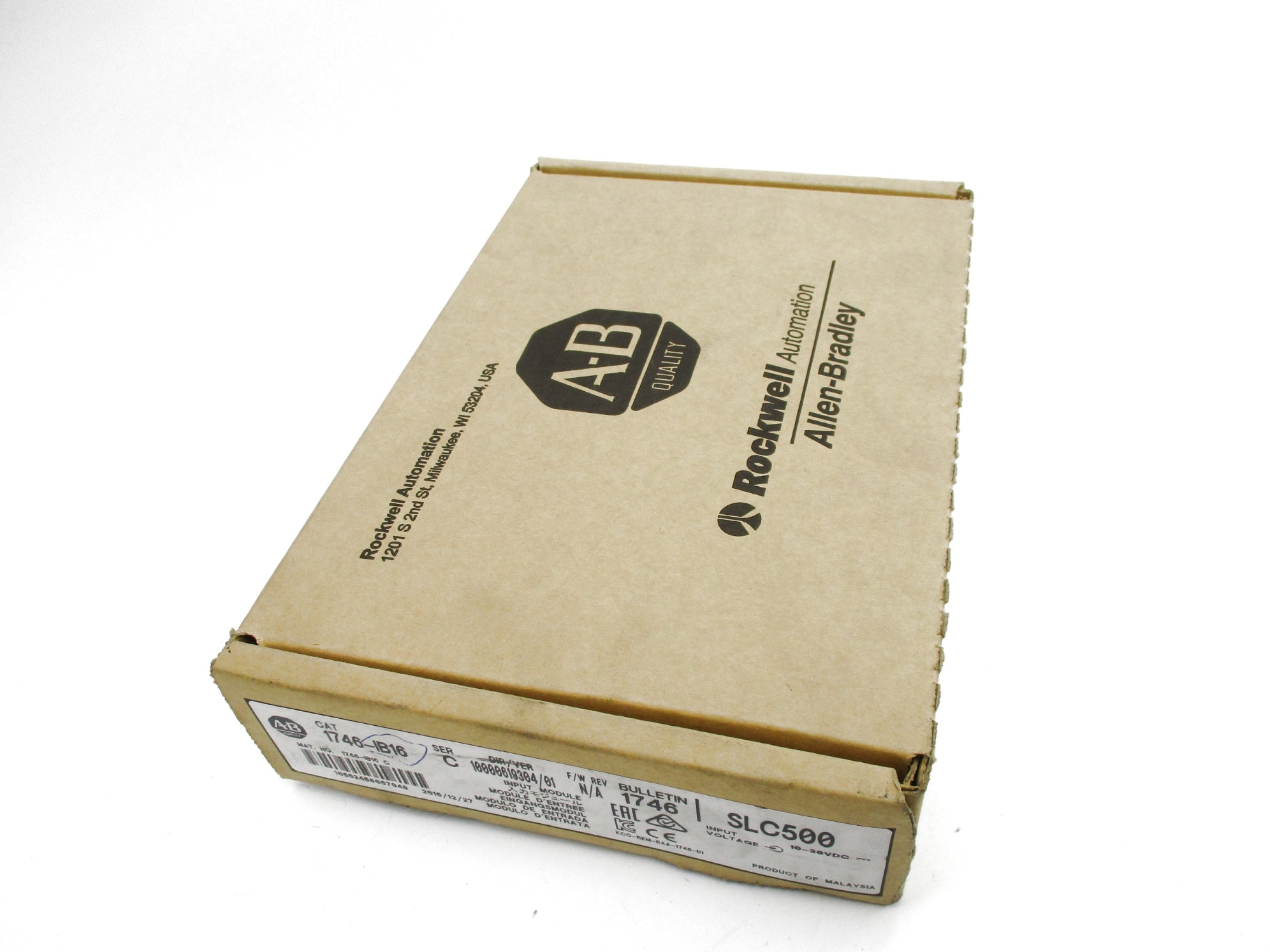 ALLEN BRADLEY 1746-IB16 SER. C DATE: 2016 NSFS