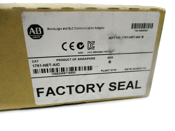 ALLEN BRADLEY 1761-NET-AIC SER. B DATE: 2016 NSFS