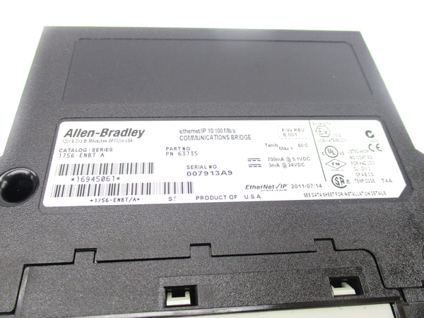 ALLEN BRADLEY 1756-ENBT SER. A F/W 6.001 NSNP