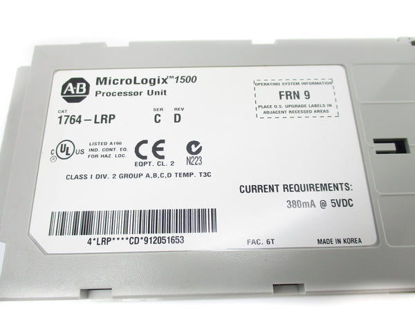 ALLEN BRADLEY 1764-LRP SER. C F/W 9 NSNP