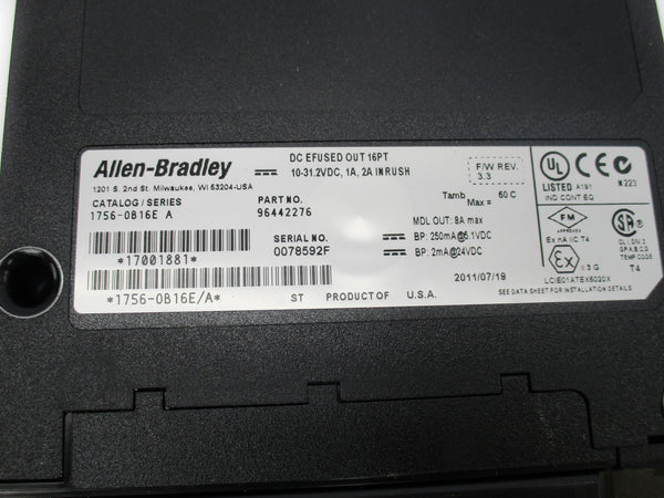 ALLEN BRADLEY 1756-OB16E SER. A F/W 3.3 NSNP