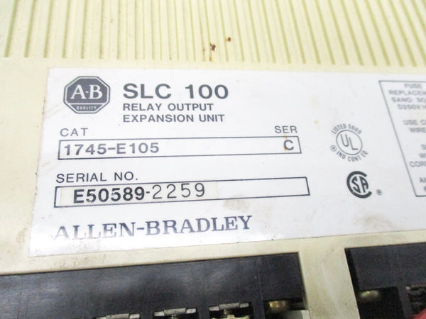 ALLEN BRADLEY 1745-E105 SER. C 100-240VAC 2.5A UNMP