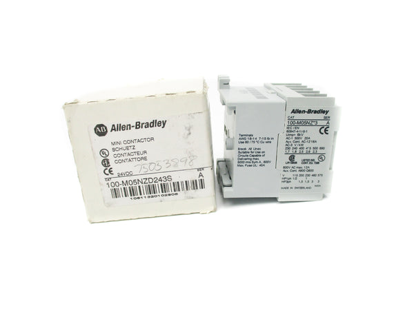ALLEN BRADLEY 100-M05NZD243S SER. A 24VDC (WH) NSMP