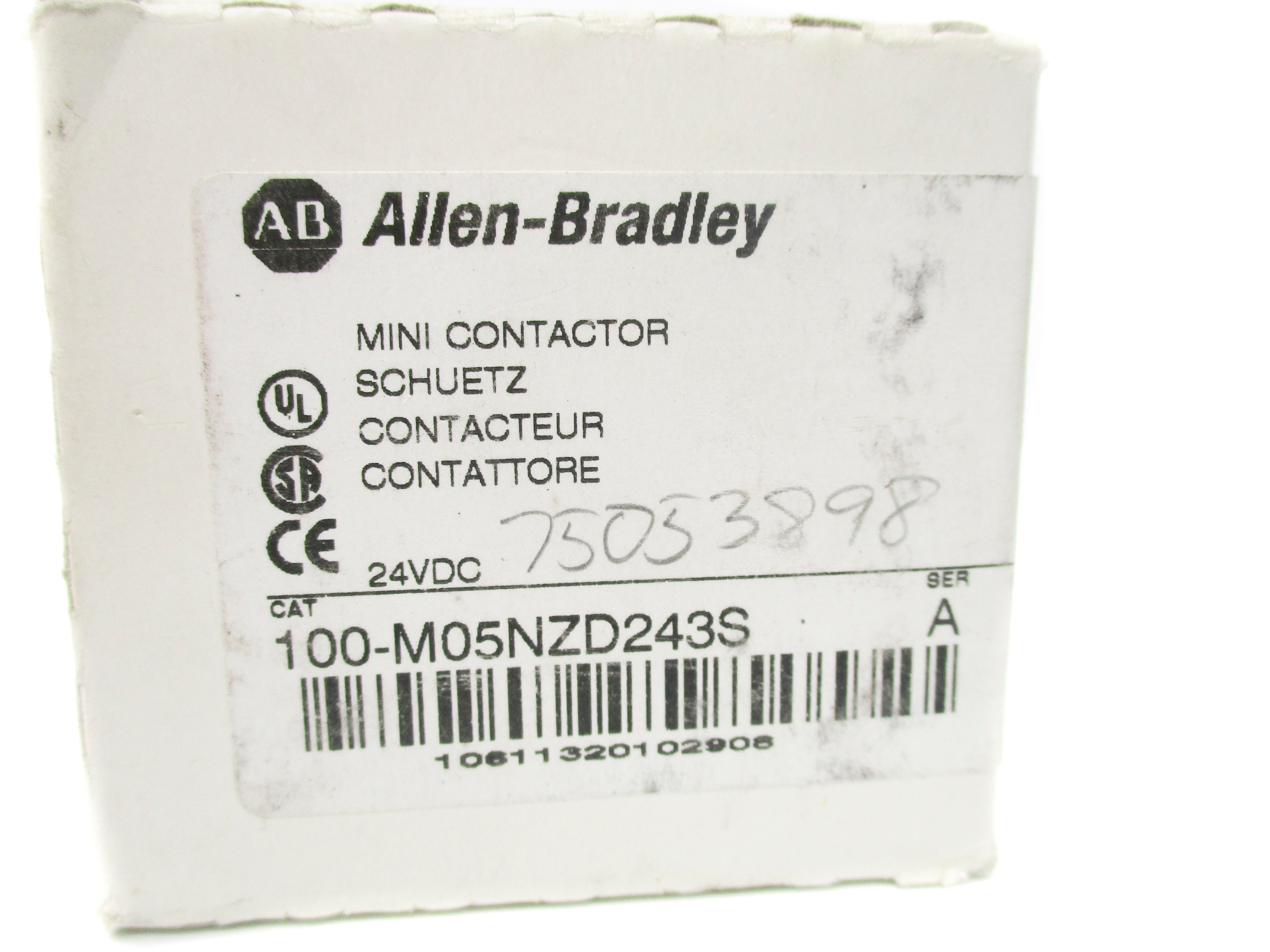 ALLEN BRADLEY 100-M05NZD243S SER. A 24VDC (WH) NSMP