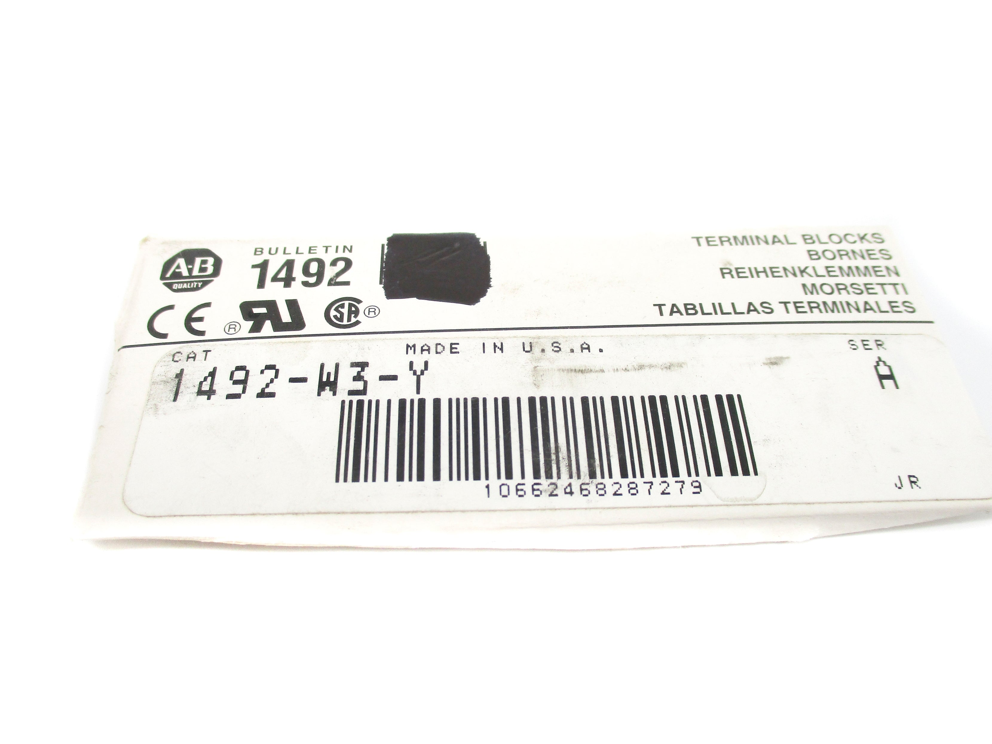 ALLEN BRADLEY 1492-W3-Y SER. A NSNP