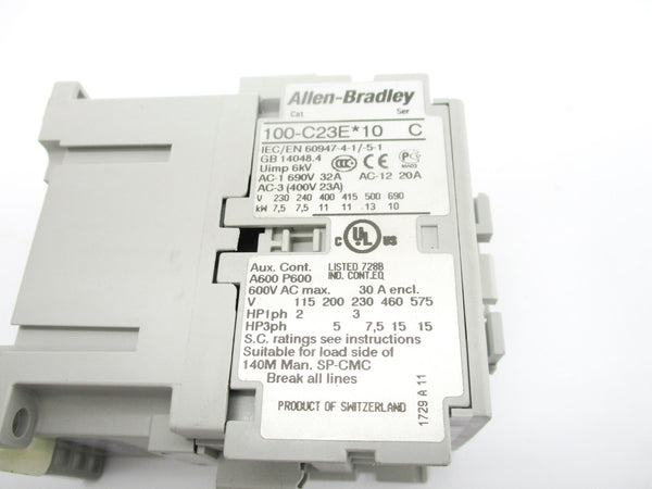 ALLEN BRADLEY 100-C23EA10 SER. C 24V NSNP