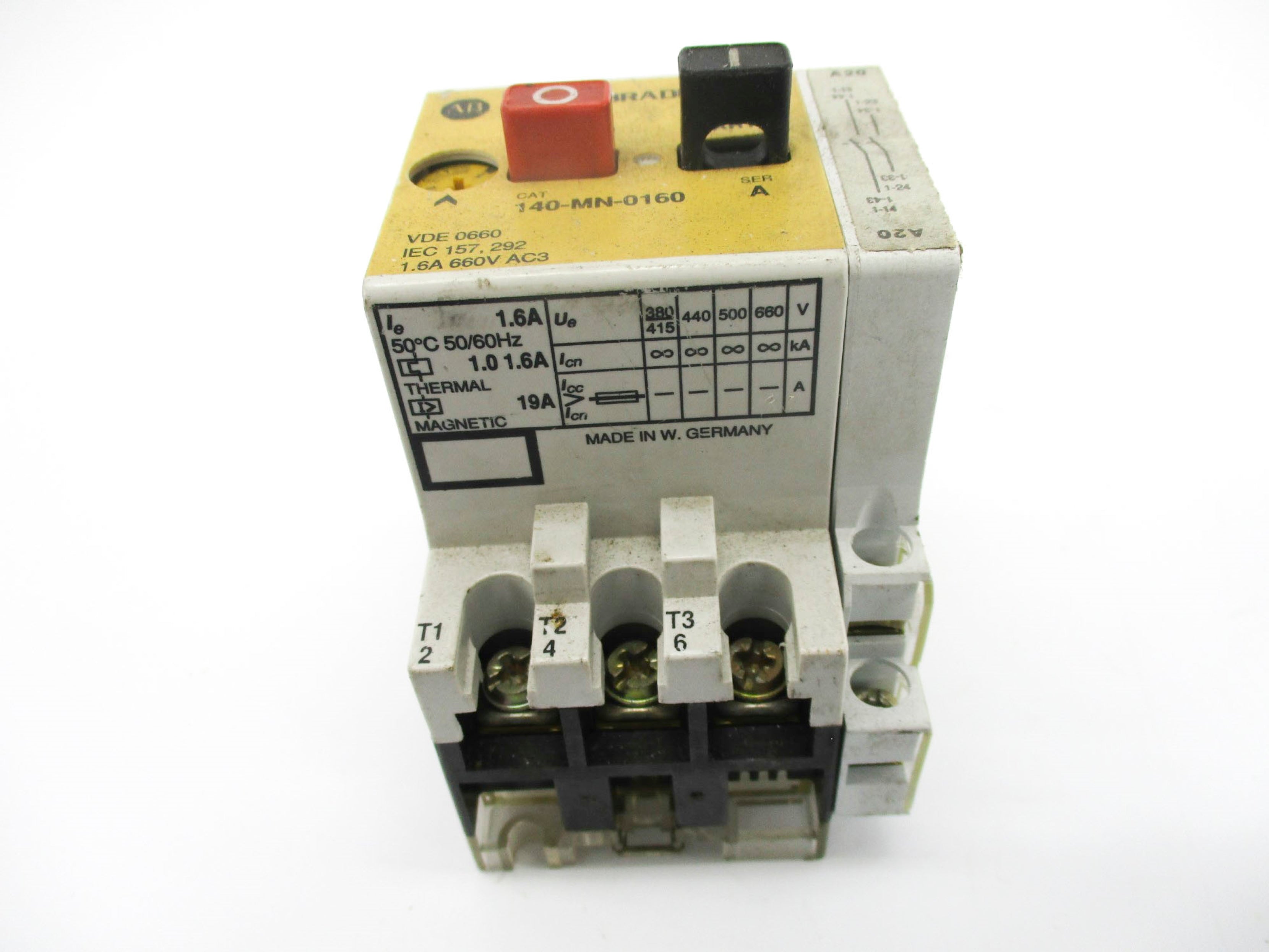 ALLEN BRADLEY 140-MN-0160 SER. A (AS PICTURED) NSNP