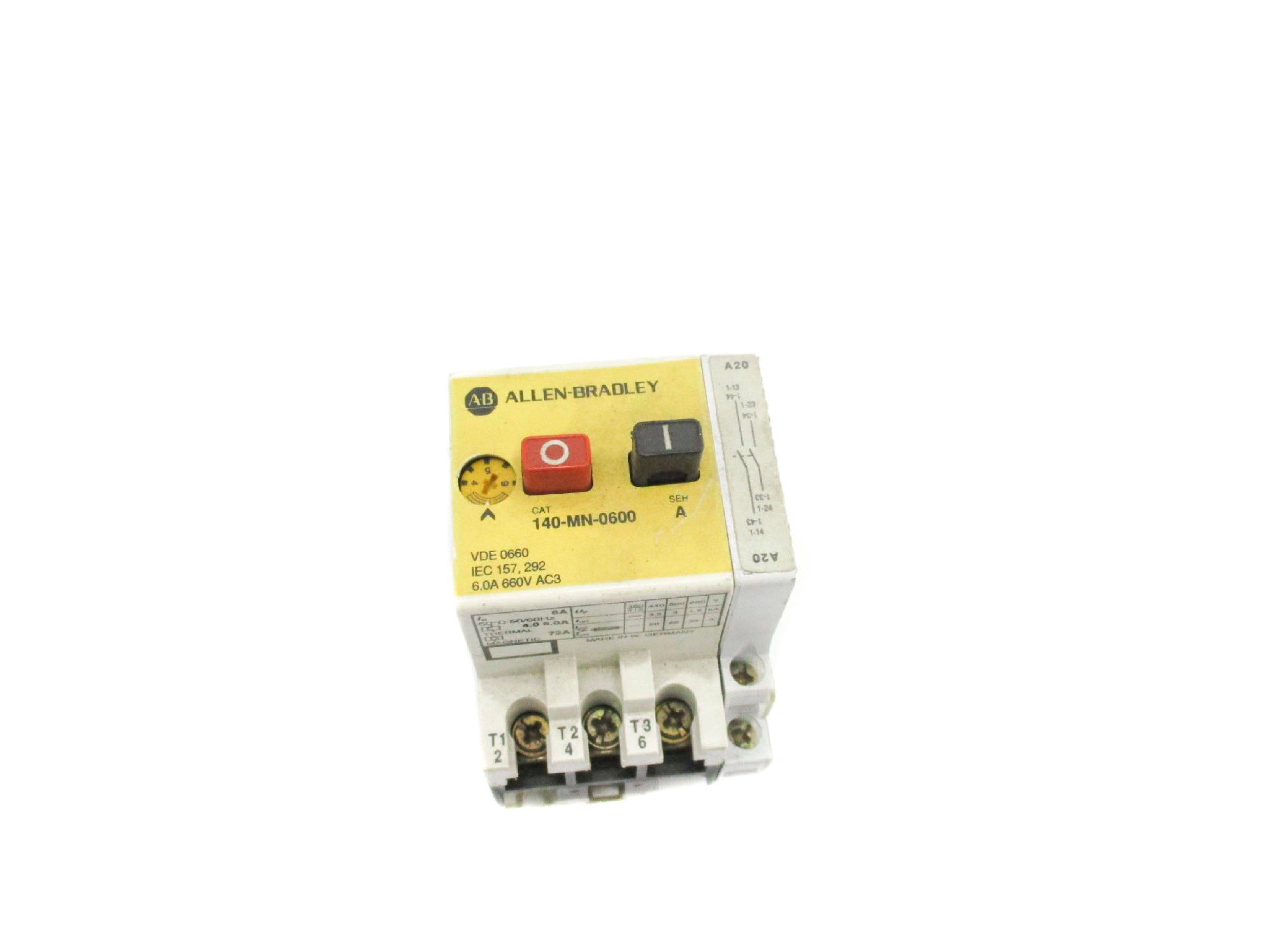 ALLEN BRADLEY 140-MN-0600 SER. A (AS PICTURED) NSNP