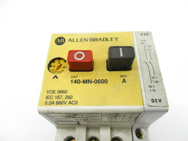 ALLEN BRADLEY 140-MN-0600 SER. A (AS PICTURED) NSNP