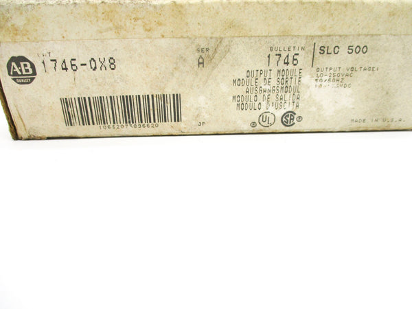 ALLEN BRADLEY 1746-OX8 SER. A (AS PICTURED) NSMP