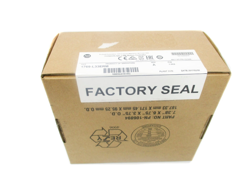 ALLEN BRADLEY 1769-L33ERM SER. A F/W 1.002 DATE: 2017 NSFS