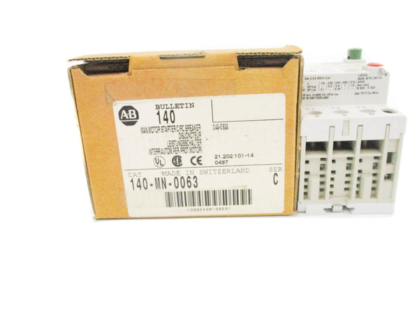 ALLEN BRADLEY 140-MN-0063 SER. C 690V 0.4-0.63A  (BR/WH) NSMP