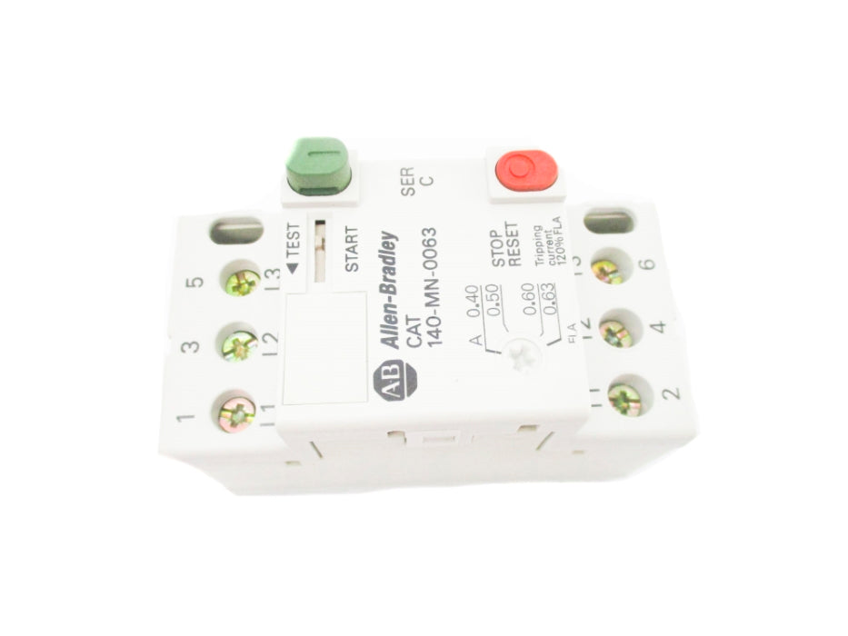 ALLEN BRADLEY 140-MN-0063 SER. C 690V 0.4-0.63A  (BR/WH) NSMP