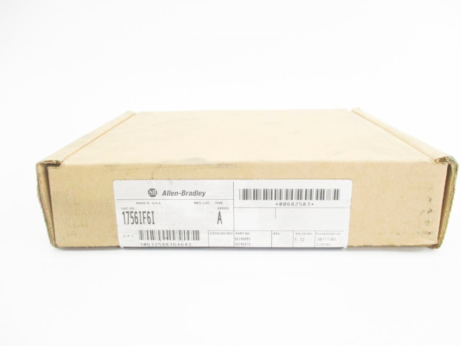 ALLEN BRADLEY 1756-IF6I SER. A F/W 1.12 DATE: 2007 NSFS