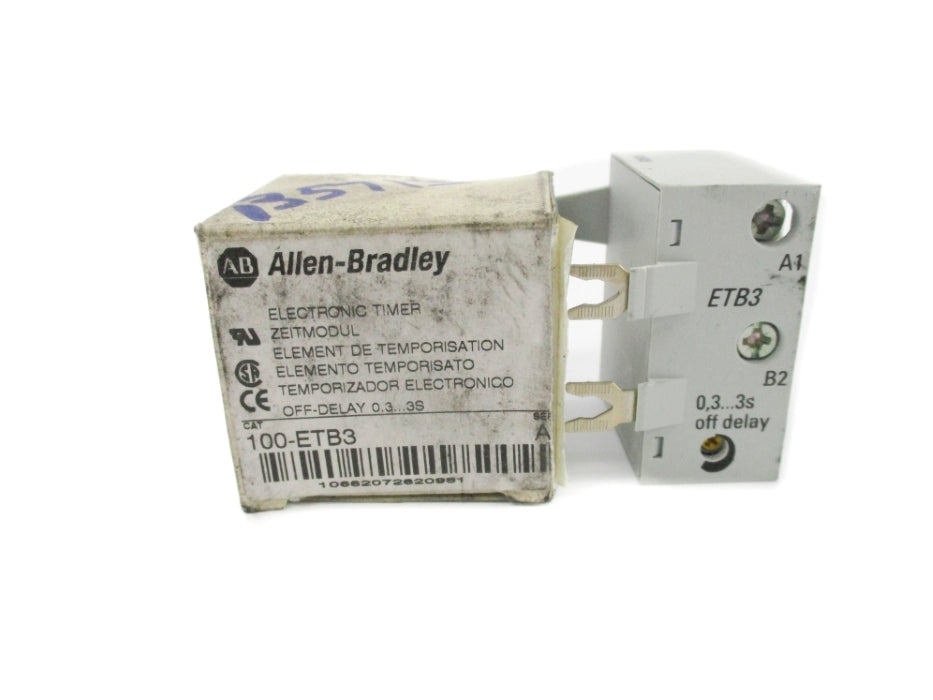 ALLEN BRADLEY 100-ETB3 SER. A 110/240VAC 0.3-3S (WH) NSMP