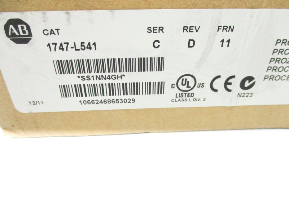 ALLEN BRADLEY 1747-L541 SER. C F/W 11 NSFS