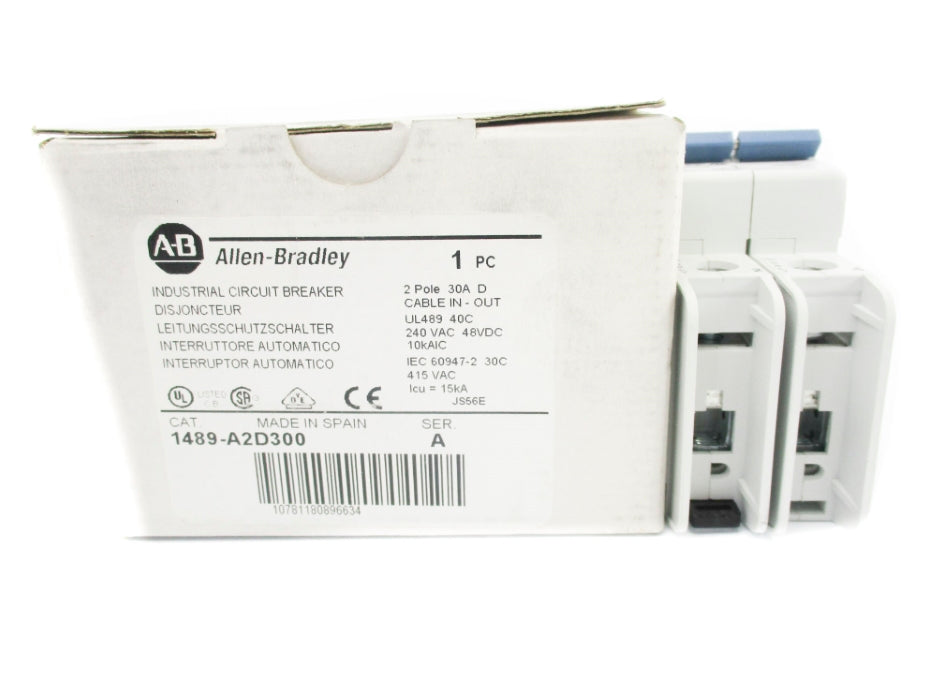 ALLEN BRADLEY 1489-A2D300 SER. A 240VAC/48VDC 30A NSMP
