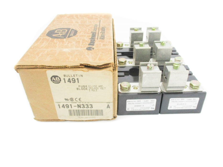 ALLEN BRADLEY 1491-N333 SER. A 250-600V 61-100A (BR/WH) NSMP