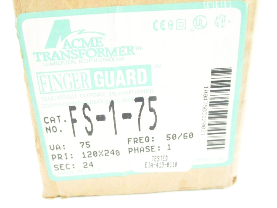 ACME TRANSFORMER FS-1-75 75KVA NSFS