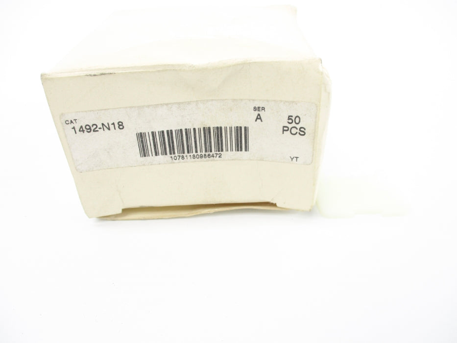 ALLEN BRADLEY 1492-N18 SER. A (PKG OF 50) (WH) NSMP